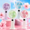 Hot-selling macaron color series high-wind handheld small fans, colorful mini electric fans, outdoor portable small fans Specification image